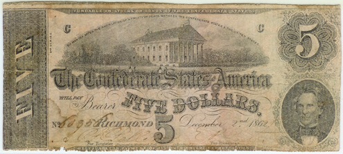 Confederate Dec 5, 1862 Front